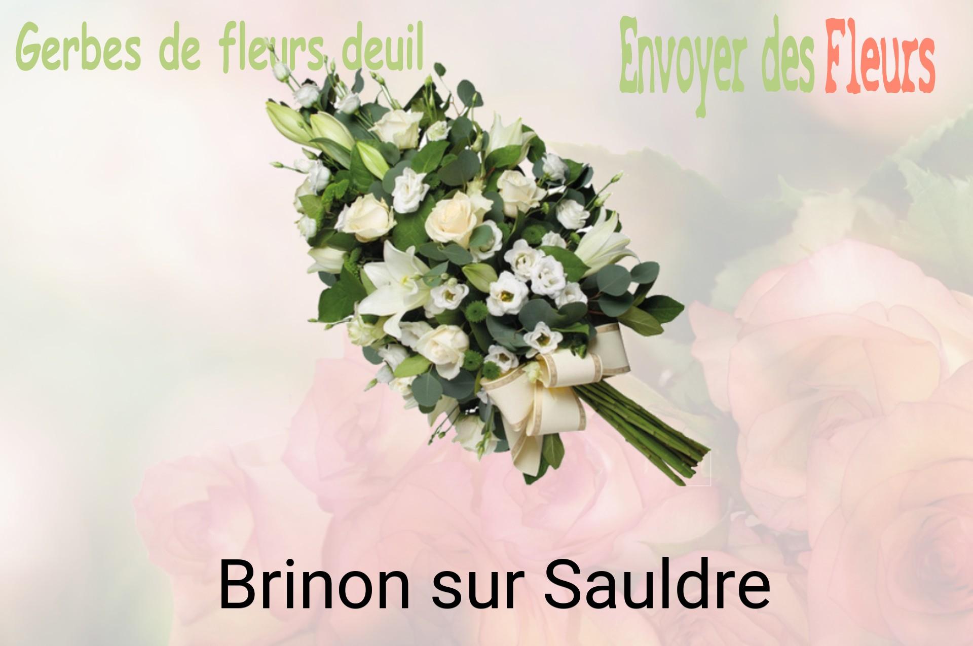 Gerbe de fleurs de deuil livrée à Brinon-sur-Sauldre